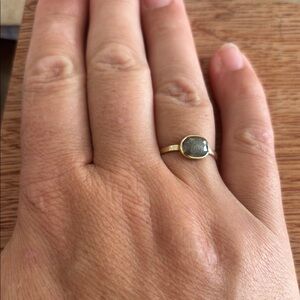 Elegant Gold and black diamond  Ring